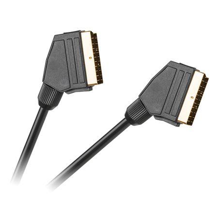 Cablu SCART CABLETECH KPO3911-3, 3m, 21 pini, dublu ecranat