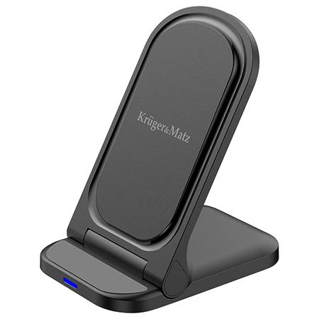 Incarcator wireless Kruger&Matz KM0858, 15W, Power Delivery (Negru)