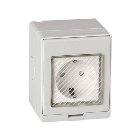 Priza simpla Schuko OEM E-PREX (Alb)