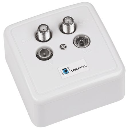 Priza RTV-SAT CABLETECH GNI0509 (Alb)
