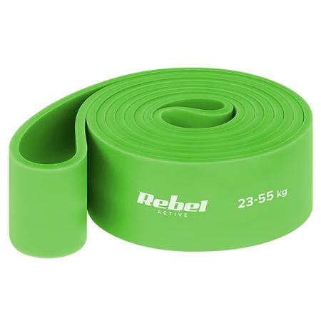 Banda elastica Latex Rebel RBA-3000-5, 208 cm, 23-55 Kg (Verde)