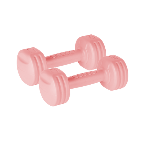 Set gantere Rebel Active, 2x 1kg (Roz)