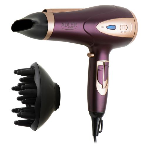 Uscator de par multifunctional Adler AD2248p, Putere 2400W, Concentrator, Functie Ionizare, 3 Trepte Temperatura, 2 Viteze (Roz) 1 Uscator de par multifunctional Adler AD2248p, Putere 2400W, Concentrator, Functie Ionizare, 3 Trepte Temperatura, 2 Viteze (Roz)