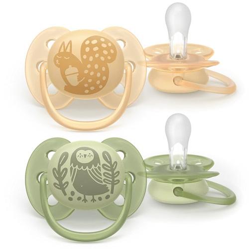 Set 2 suzete Philips Avent Ultra Soft SCF091/46, cu disc flexibil, pentru pielea sensibila a bebelusului, ortodontice, fara BPA, 6-18 luni 1 Set 2 suzete Philips Avent Ultra Soft SCF091/46, cu disc flexibil, pentru pielea sensibila a bebelusului, ortodontice, fara BPA, 6-18 luni