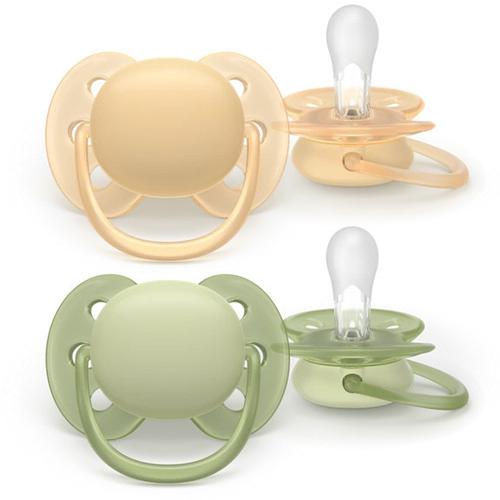Set 2 suzete Philips Avent Ultra Soft SCF091/45, cu disc flexibil, pentru pielea sensibila a bebelusului, ortodontice, fara BPA, 6-18 luni 1 Set 2 suzete Philips Avent Ultra Soft SCF091/45, cu disc flexibil, pentru pielea sensibila a bebelusului, ortodontice, fara BPA, 6-18 luni