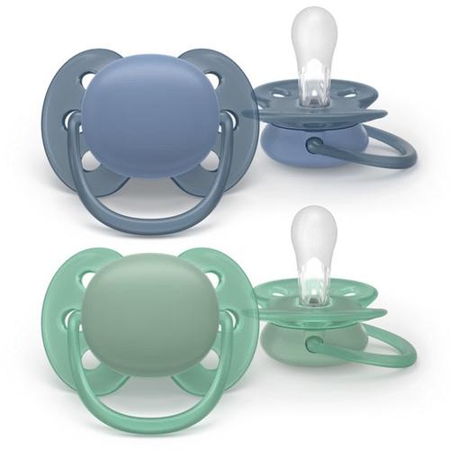 Set 2 suzete Philips Avent Ultra Soft SCF091/42, cu disc flexibil, pentru pielea sensibila a bebelusului, ortodontice, fara BPA, 0-6 luni+, colorat 1 Set 2 suzete Philips Avent Ultra Soft SCF091/42, cu disc flexibil, pentru pielea sensibila a bebelusului, ortodontice, fara BPA, 0-6 luni+, colorat