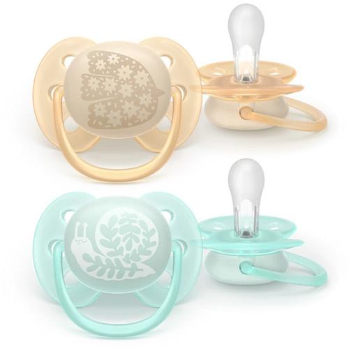 Set 2 suzete Philips Avent Ultra Soft SCF091/41, cu disc flexibil, pentru pielea sensibila a bebelusului, ortodontice, fara BPA, 0-6 luni+, colorat 1 Set 2 suzete Philips Avent Ultra Soft SCF091/41, cu disc flexibil, pentru pielea sensibila a bebelusului, ortodontice, fara BPA, 0-6 luni+, colorat