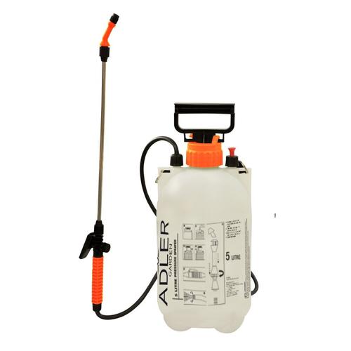 Pulverizator manual cu presiune Adler Ad6806, 5l, 250Kpa, 43x18cm, 148cm (Alb/Portocaliu) 1 Pulverizator manual cu presiune Adler Ad6806, 5l, 250Kpa, 43x18cm, 148cm (Alb/Portocaliu)