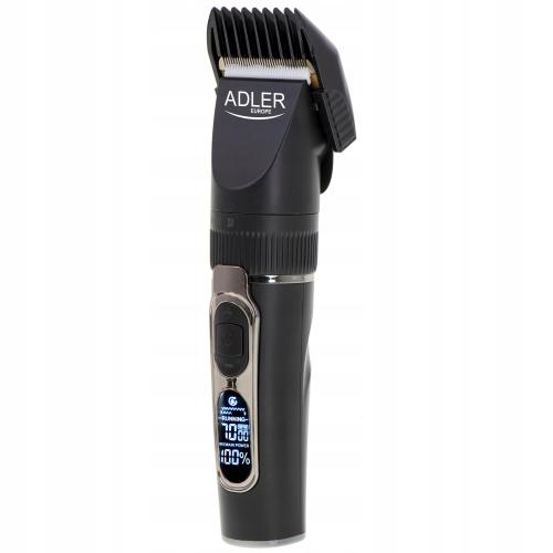 Aparat de tuns profesional cu afisaj LCD Adler AD2837, Autonomie 210 minute, 8 capete incluse (Negru) 1 Aparat de tuns profesional cu afisaj LCD Adler AD2837, Autonomie 210 minute, 8 capete incluse (Negru)