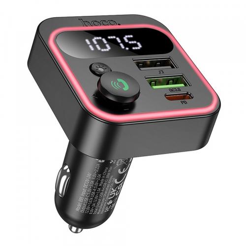 Modulator FM Bluetooth HOCO E85, 2 x USB-A - 1 x USB-C 1 Modulator FM Bluetooth HOCO E85, 2 x USB-A - 1 x USB-C