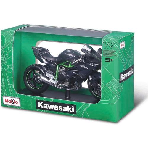 Motocicleta Maisto - Kawasaki Ninja H2R, cu stand, 1:12 1 Motocicleta Maisto - Kawasaki Ninja H2R, cu stand, 1:12