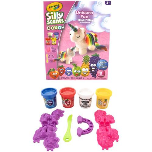 Set plastelina parfumata Crayola - Silly Scents, Unicorn, cu accesorii 1 Set plastelina parfumata Crayola - Silly Scents, Unicorn, cu accesorii