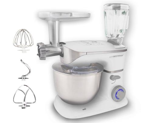 Robot de bucatarie ESPERANZA COOCKING MASTER, 1000W, 5L, 6 viteze, Blender 1.5L (Alb)