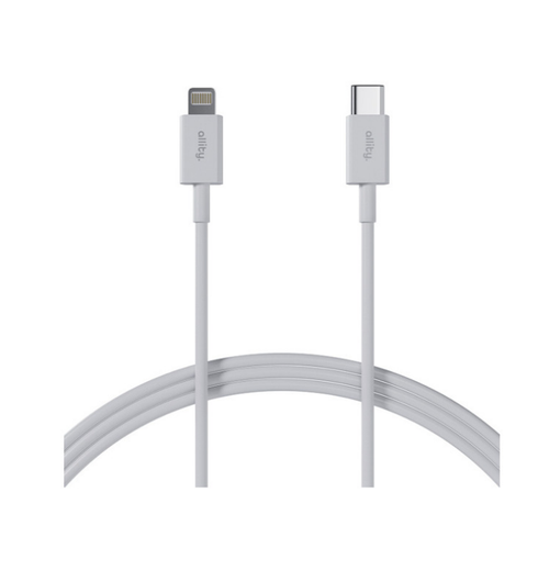 Cablu de date Allity AUC-03 USB - Lightning, 27W, 1m (Alb)