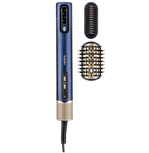 Perie cu aer cald BABYLISS Air Wand AS6550E 3in1, 1600W, 4 trepte temperatura (Albastru inchis)