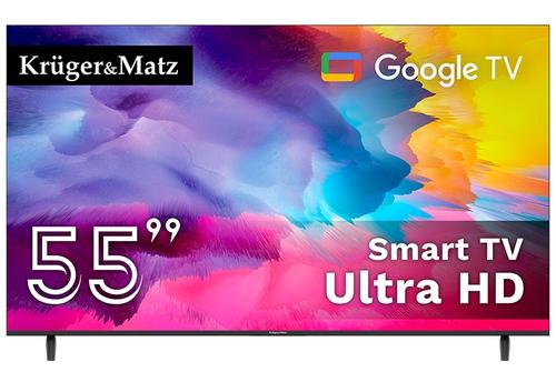 Televizor LED Kruger&Matz 139 cm (55inch) KM0255UHD-G, Ultra HD 4K, Smart TV, WiFi, CI+