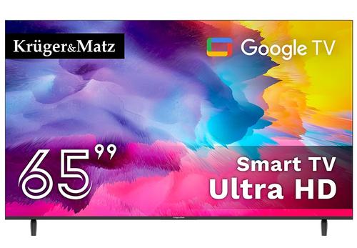 Televizor LED Kruger&Matz 165 cm (65inch) KM0265UHD-G, Ultra HD 4K, SMart TV, WiFI, CI+