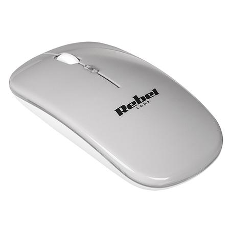 Mouse wireless Rebel WM210, 1600 dpi, USB (Argintiu)