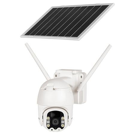 Camera supraveghere exterior Kruger&Matz Connect C100 Solar KM2214.1, 3MP, 2304x1296, 15 FPS, card SIM (Alb)