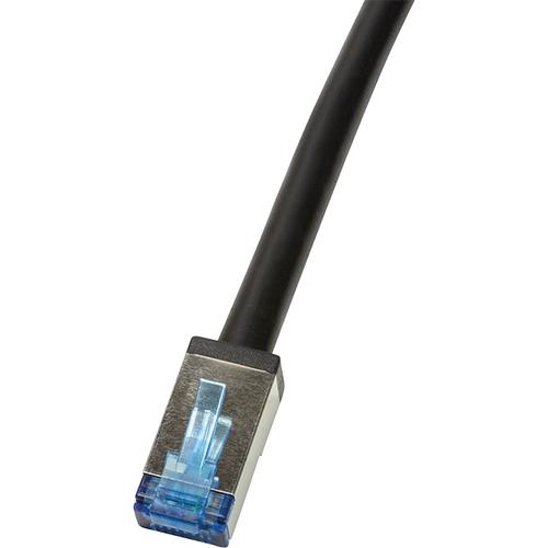 Cablu S/FTP LOGILINK Cat6a, cupru-aluminiu, 5 m, negru, AWG26, dublu ecranat CQ7073S