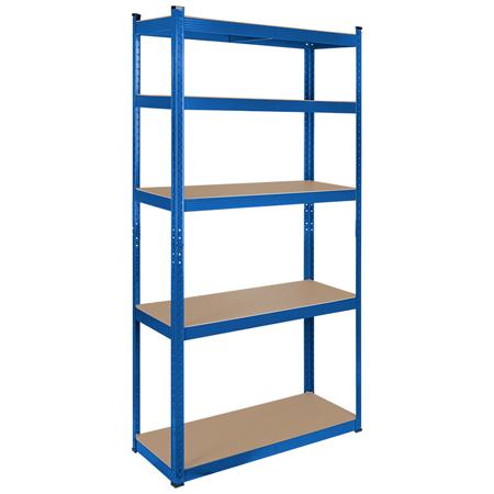 Raft metalic Rebel RB-1251BL, mdf, 5 polite, 750 Kg (Albastru) 1 Raft metalic Rebel RB-1251BL, mdf, 5 polite, 750 Kg (Albastru)
