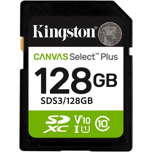 Card de Memorie SDXC Kingston Canvas Select Plus, 128GB, Clasa 10 UHS-I, R/W100/85 MB/s, Format: exFAT 1 Card de Memorie SDXC Kingston Canvas Select Plus, 128GB, Clasa 10 UHS-I, R/W100/85 MB/s, Format: exFAT