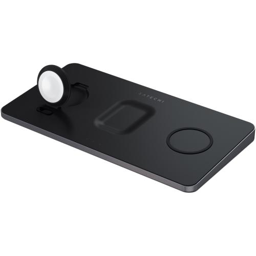 Incarcator wireless Satechi Trio Charging Pad (Negru) 1 Incarcator wireless Satechi Trio Charging Pad (Negru)