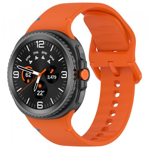 Curea Techsuit W079 pentru Samsung Galaxy Watch 8 Classic / Watch8 44mm / Watch 8 40mm, Portocaliu
