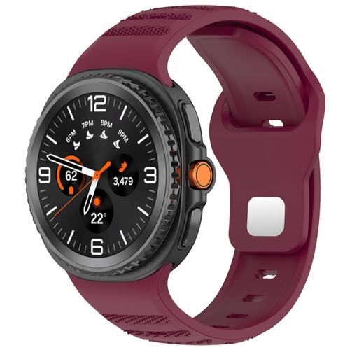 Curea Techsuit W050 pentru Samsung Galaxy Watch 8 Classic / Watch8 44mm / Watch 8 40mm, Visiniu