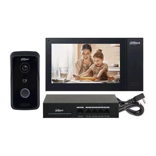 Kit Videointerfon Dahua KTP02 IP, 1 familie, IC card, PoE, SIP 1 Kit Videointerfon Dahua KTP02 IP, 1 familie, IC card, PoE, SIP