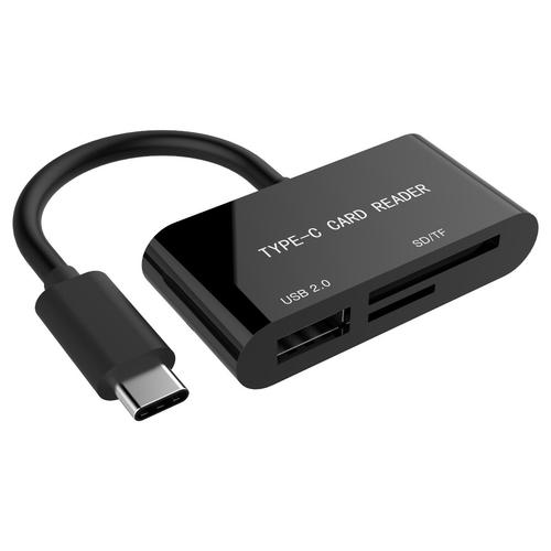 Cititor de carduri Gembird 10079, USB, SD, Micro-SD (Negru)