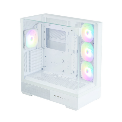 Carcasa Zalman P40 Prism Plus, Middle Tower, Fara sursa (Alb)
