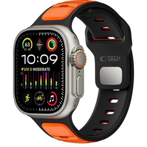 Curea Tech-Protect Iconband Line pentru Apple Watch 49mm / 46mm / 45mm / 44mm Series, Portocaliu