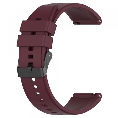 Curea Techsuit W026 pentru Samsung Galaxy Watch / Huawei Watch Series, 20mm, Visiniu