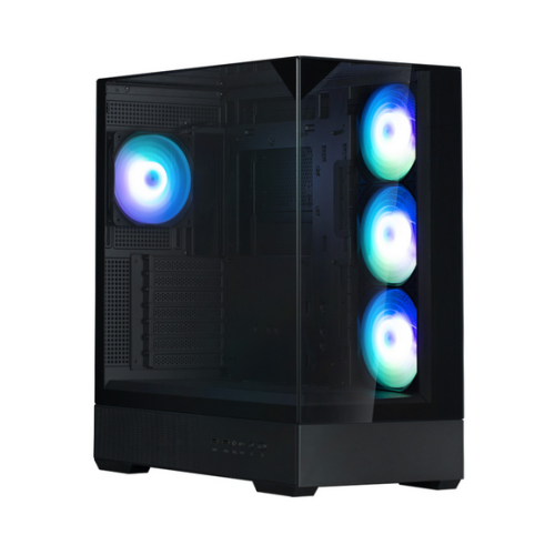 Carcasa Zalman P40 Prism Plus, Middle Tower, Fara sursa (Negru)