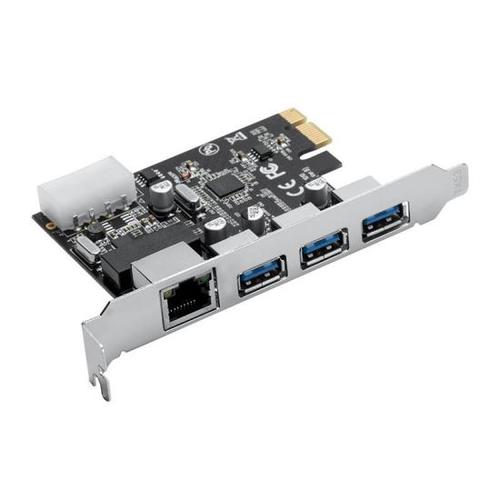 Adaptor Orico PNU-3A1R, PCI-Express - 3 x USB 3.0/LAN 1 Adaptor Orico PNU-3A1R, PCI-Express - 3 x USB 3.0/LAN
