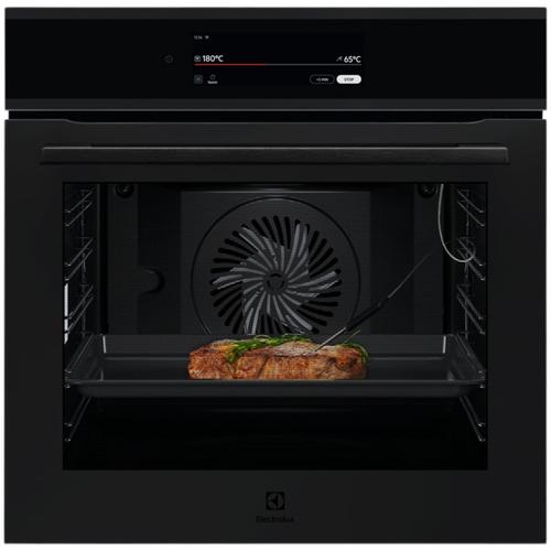 Cuptor incorporabil Electrolux EOE9P3ST, 71 l, Conectivitate WI-FI, 103 de programe predefinite, TFT Activ (Supex8), Autocuratare pirolitica, Grill, Senzor gatire, Ghidaj telescopic pe 1 nivel, Convectie, Clasa eficienta energetica A++ (Negru mat)