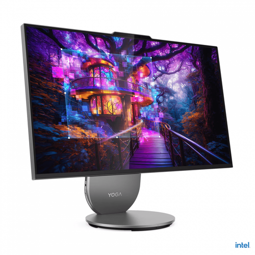 All In One PC Lenovo Yoga AIO 27IAH10, Procesor Intel® Core™ Ultra 7 255H 5.1GHz Arrow Lake, 27inch QHD IPS, 16GB RAM, 1TB SSD, Intel Arc 140T, Camera Web, no OS