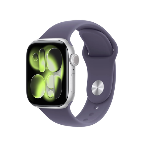 Smartwatch Apple Watch 11, GPS + Cellular, 42mm, Ecran Retina LTPO OLED, Chip S10 cu Procesor Dual-Core, 64GB Flash, Wi-Fi, Bluetooth, Carcasa Aluminiu, Curea Sport Band S/M (Argintiu)