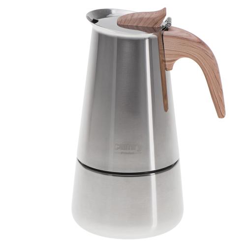 Aparat de cafea manual Camry CR4423, 350 ml, Maner termoizolant, Pana la 6 cesti de espresso (Inox)