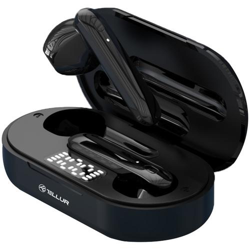 Casti In-Ear Bluetooth Tellur Flip, True Wireless, negru 1 Casti In-Ear Bluetooth Tellur Flip, True Wireless, negru