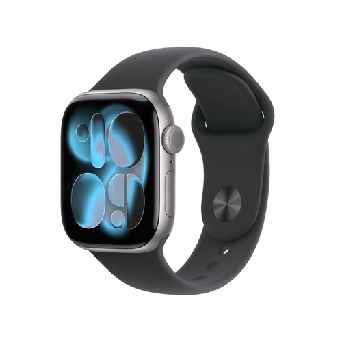 Smartwatch Apple Watch 11, GPS + Cellular, 42mm, Ecran Retina LTPO OLED, Chip S10 cu Procesor Dual-Core, 64GB Flash, Wi-Fi, Bluetooth, Carcasa Aluminiu, Curea Sport Band M/L (Gri)