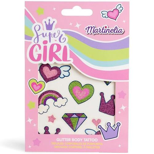 Set de tatuaje Martinelia - Super Girl, cu sclipici 1 Set de tatuaje Martinelia - Super Girl, cu sclipici