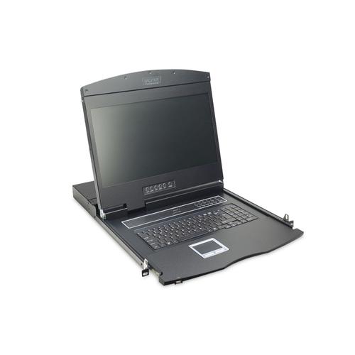 Consola TFT modularizata, Digitus, 48.3 cm (19inch), Negru