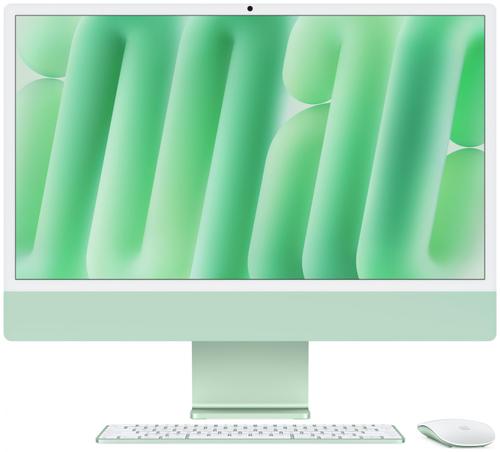 All In One PC Apple iMac 24inch (2024), Procesor Apple M4, 10 nuclee CPU si 10 nuclee GPU, 24inch, Retina 4.5K, 24GB, 1TB SSD, macOS, Layout INT (Verde)