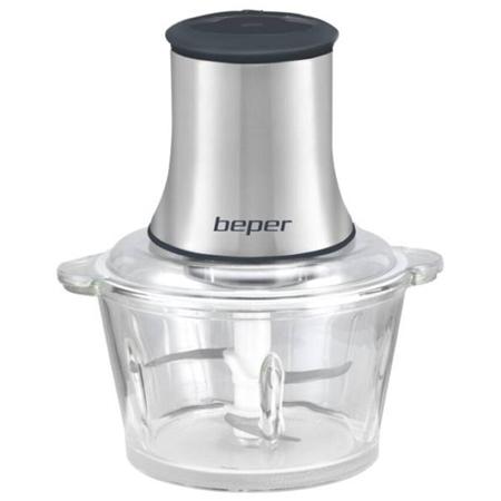 Tocator BEPER BP102001, 500 W, 1.5 l, Bol de Sticla (Argintiu) 1 Tocator BEPER BP102001, 500 W, 1.5 l, Bol de Sticla (Argintiu)
