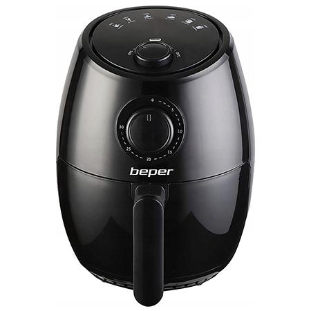 Friteuza cu aer cald BEPER BP101001, 2l, 1000 W, Temperatura ajustabila 0-200 C (Negru) 1 Friteuza cu aer cald BEPER BP101001, 2l, 1000 W, Temperatura ajustabila 0-200 C (Negru)