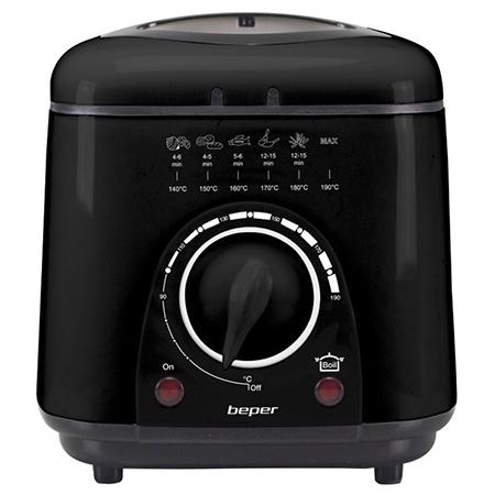 Friteuza electrica cu ulei BEPER Deep Fryer BP101100, 1l, 950 W (Negru) 1 Friteuza electrica cu ulei BEPER Deep Fryer BP101100, 1l, 950 W (Negru)