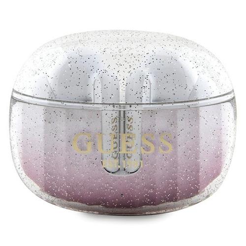 Casti True Wireless Guess Glitter Gradient, Bluetooth, Roz 1 Casti True Wireless Guess Glitter Gradient, Bluetooth, Roz