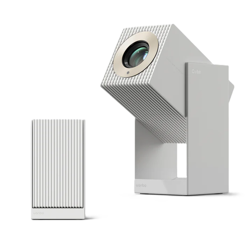 Videoproiector Xiaomi Wanbo Cube 2 PRO, 1920x1080 FHD, LCD, 500 ANSI lumeni, Android TV 11 (Alb)